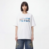 印花 个性 T恤重磅纯棉宽松落肩夏男女街头风上衣 ISSUANCE TRAVEL