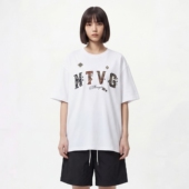 TRAVEL T恤潮 小众设计感字母印花宽松圆领短袖 ISSUANCE 来之不易