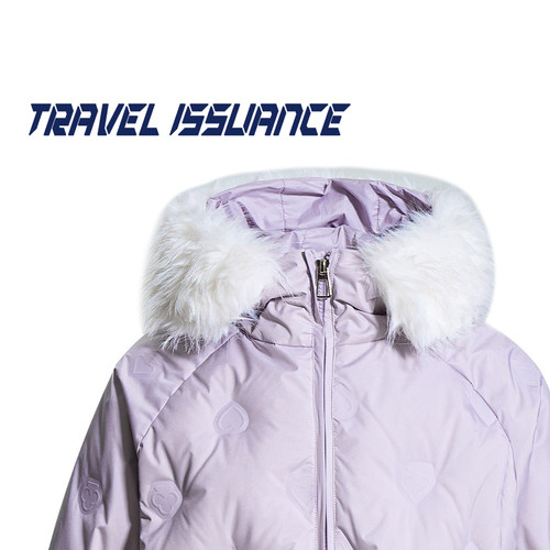 复古保暖宽松纯色羽绒服外套女