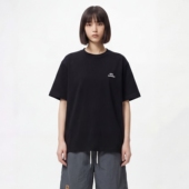 ISSUANCE 小得圆满 复古新款 TRAVEL 潮牌字母小众宽松圆领短袖 T恤