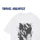 TRAVEL T恤BF 痞帅潮休闲宽松字母印花圆领短袖 ISSUANCE 留下手印