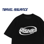 TRAVEL T恤 ins潮牌宽松休闲圆领字母印花短袖 ISSUANCE 刮目相看