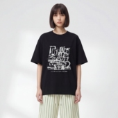 TRAVEL T恤 日系休闲创意字母印花宽松百搭短袖 ISSUANCE 最近喜欢