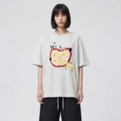 TRAVEL T恤宽松百搭 ins国潮苹果印花慵懒短袖 ISSUANCE 收获满满