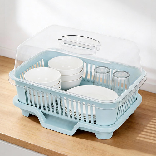 带盖碗筷收纳盒碗柜碗架破损包赔