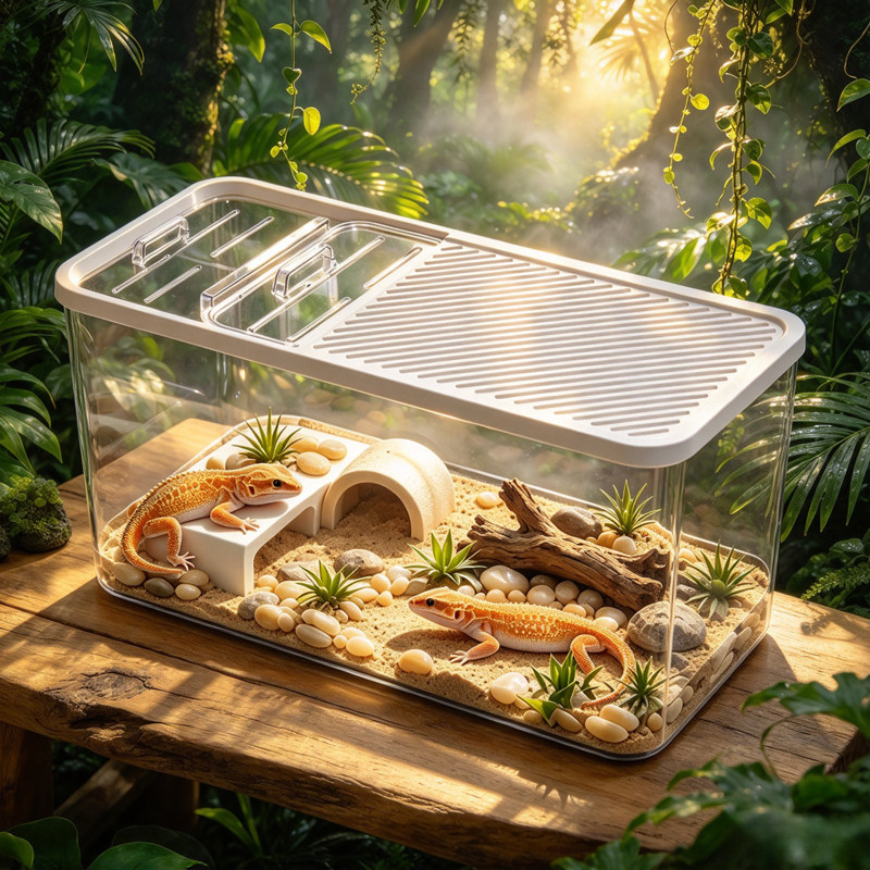 守宫蜥蜴饲养箱乌龟饲养缸鱼缸生态造景缸甲虫寄居蟹蜥蜴爬宠箱
