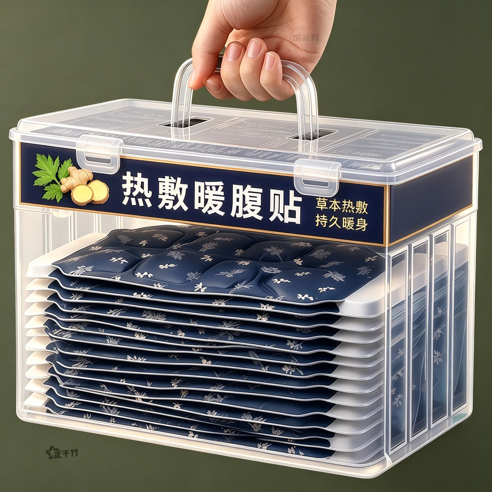 艾草暖腰贴暖贴持久发热艾草贴暖腰自发热暖宝宝贴暖宫腰带暖手宝