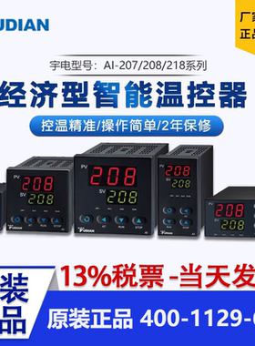 厦门宇电温控器AI-207/208宇电温度控制器数显控温仪表PID控制
