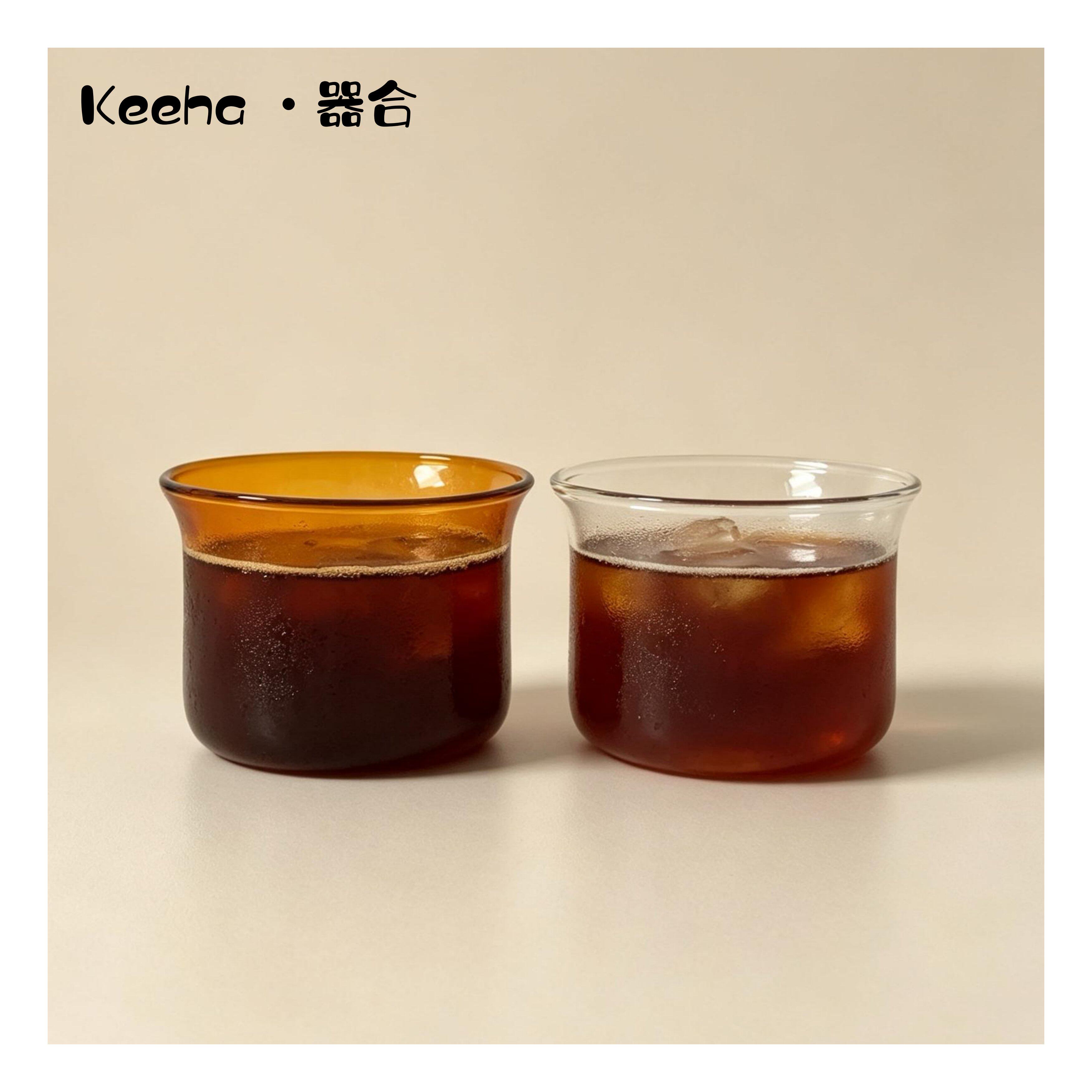 琥珀食品级高硼硅玻璃杯dirty咖啡杯耐热combo手冲品鉴杯商用水杯