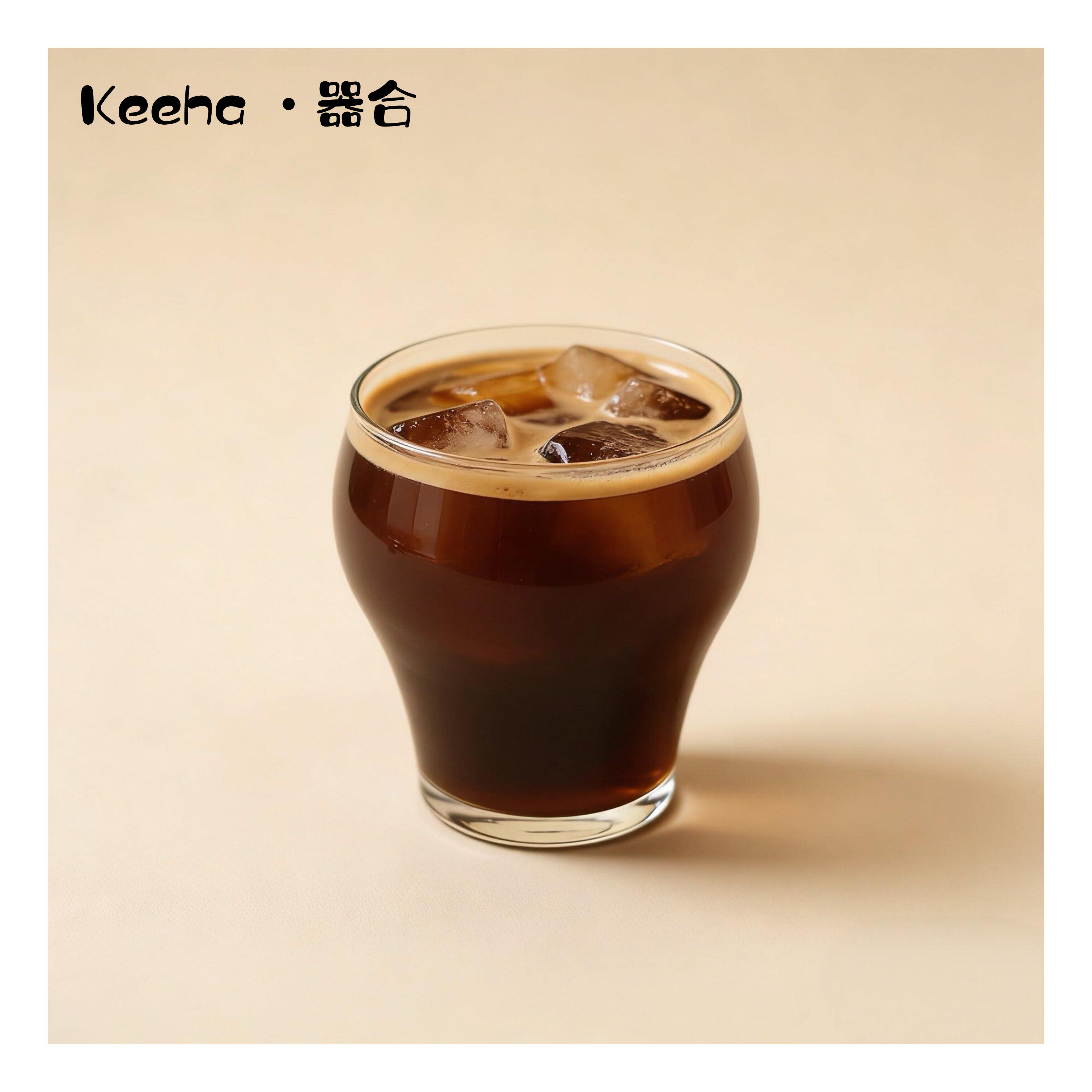 食品级厚底高硼硅耐热玻璃杯冰美式拿铁dirty咖啡杯果汁气泡水杯