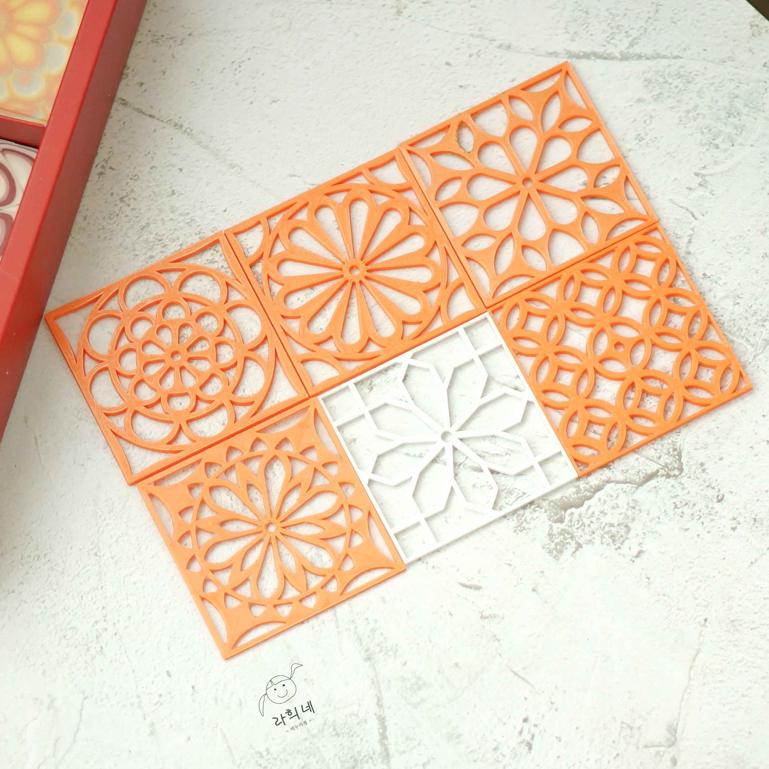 正方形 pattern soap 花片 花砖 万花筒  手工皂工具组合 伴手礼