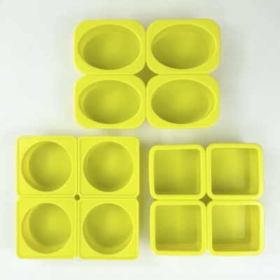 出口品质厚款DIY4连手工皂模具 受高温易脱模肥皂模 硅胶肥皂模具