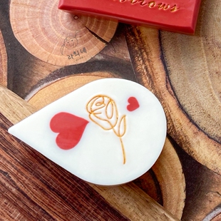 法式 INS风 冷制皂包装 简约 皂基 创意 皂章 玫瑰花 手工皂工具