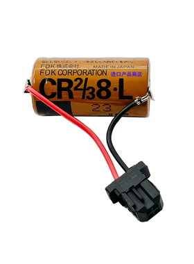 原装CR2/3 8.L 3V PLC锂电池FDK CR2/38.L带黑色头