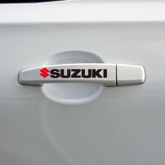 汽车摩托车反光个性搞笑车贴纸铃木 SUZUKI 门把手贴 贴纸