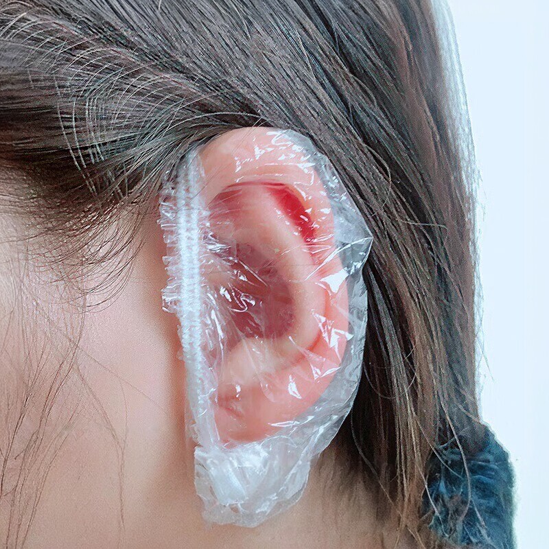 500只一次性耳套防水染发美发沐浴洗澡美容洗发护防耳洞进水耳罩