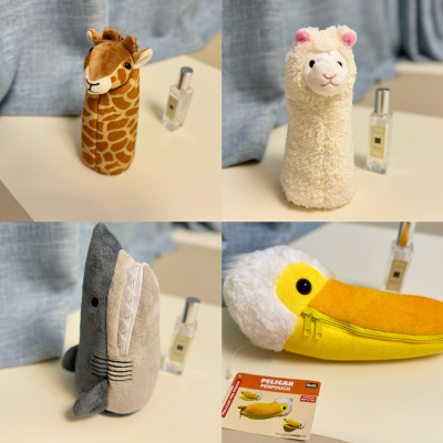 SETO CRAFT动物玩偶笔袋仿真趣味收纳巨海洋生物软萌