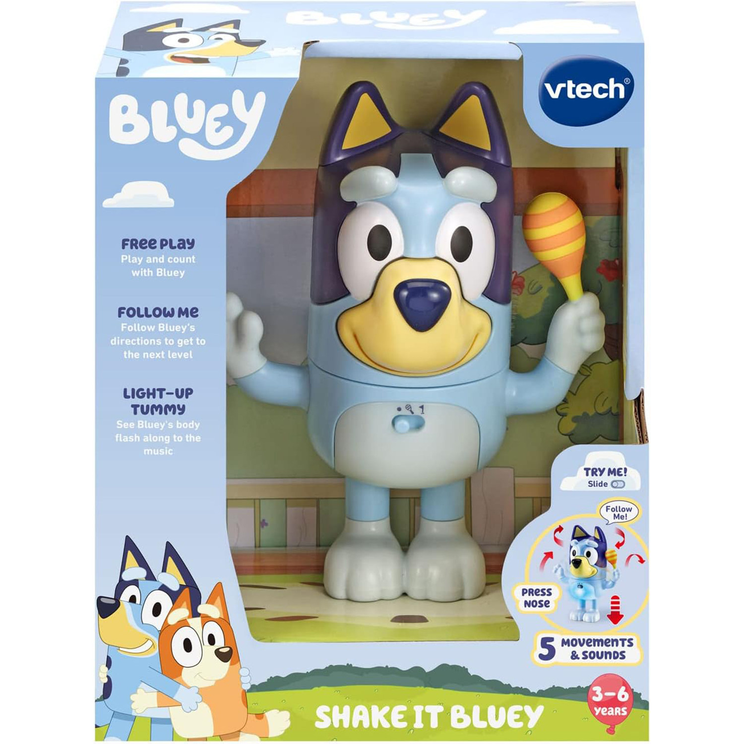 Bluey布鲁伊公仔音乐效果玩具