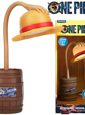 海贼王电影路飞草帽台灯可扭动灯周边玩具正版Paladone One Piece