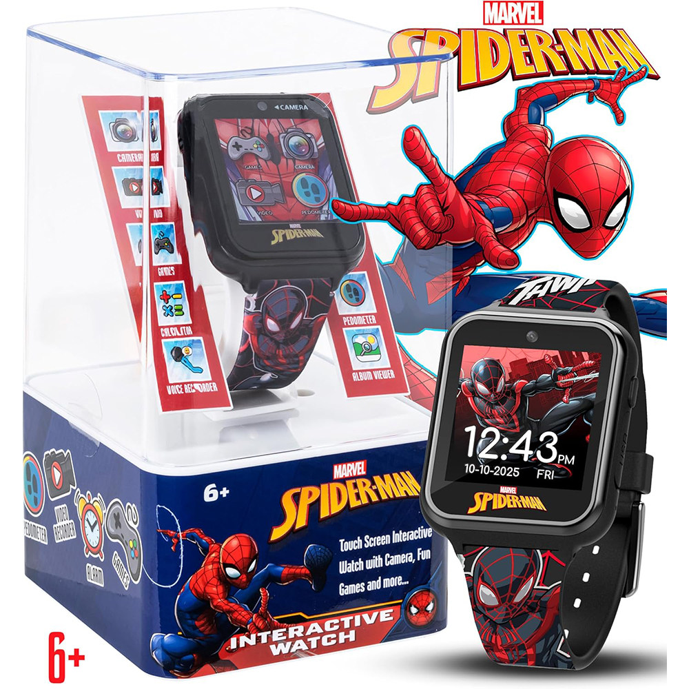 蜘蛛侠互动游戏拍摄触屏录音电子儿童智能手表玩具正版Spider-Man