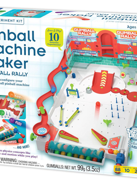 构建组装口香糖弹球机游戏学习物理益智玩具正版 Pinball Machine
