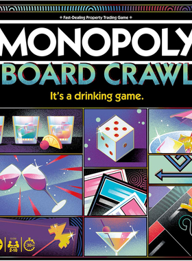 成人大富翁饮酒派对游戏完成任务挑战强手棋玩具正版 Board Crawl