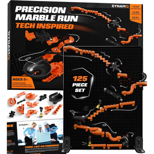 精密弹珠轨道搭建3D双面迷宫儿童工程设计游戏STEM玩具正版Marble