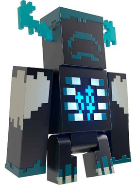 我的世界创世神发光发声模型玩具套装正版 Minecraft Warden