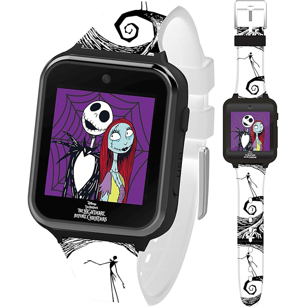 迪士尼圣诞夜惊魂杰克莎莉游戏拍摄触屏录音儿童智能手表玩具正版