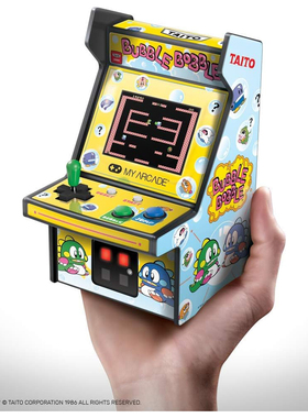 泡泡龙迷你版经典街机关卡游戏电子玩具正品Bubble Bobble Arcade