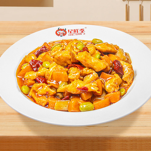 星鲜季料理包宫保鸡丁速食预制菜宫爆鸡丁商用香辣鸡肉丁速食简餐