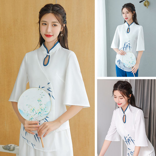 新款美容师工作服女减龄高端采耳足浴技师长裙养生会所美容院工衣