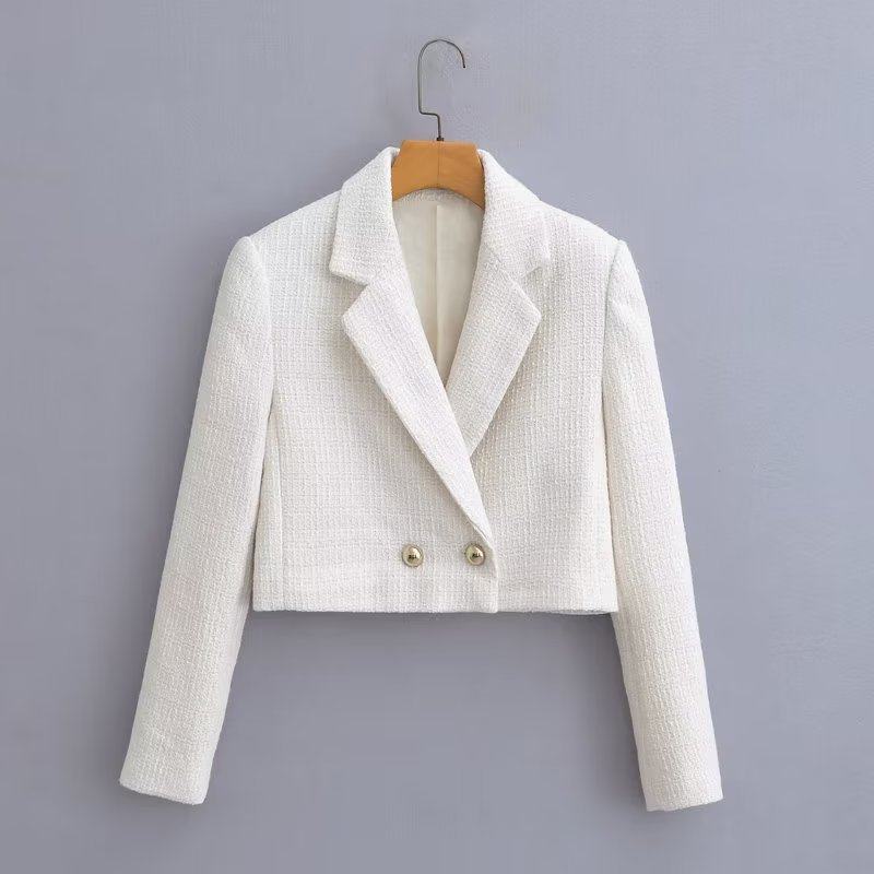 2026秋季新品欧美女装街头气质粗纺纹理短款外套1635,女装/女士精品,西装,淘宝优惠券,粉丝福利购,淘宝优惠卷