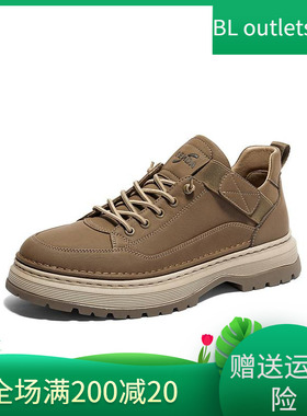 森达工装鞋男子2024年冬季新款商场同款户外潮流休闲鞋1SR01DM4