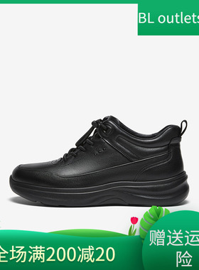 百思图2025冬季商场新款加绒保暖健步鞋户外男休闲运动鞋73326DD5