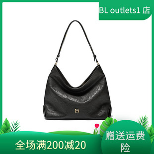 百丽包包女2025植鞣手抓纹大容量HOBO饺子单肩斜挎托特包2067ACX5