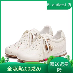 复古德训鞋 女鞋 阿甘鞋 运动休闲鞋 子J2502AM6 小白鞋 思加图2026新款