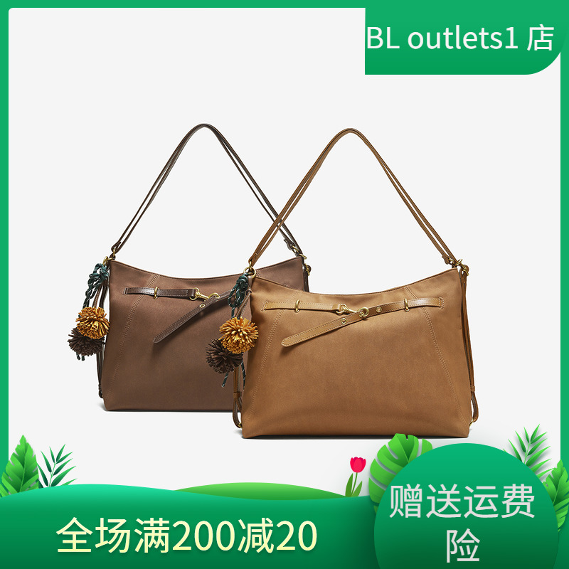 百思图25冬商场新款miu系大容量托特包流浪包包单肩包女TY055DX5