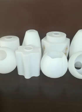 白色磨砂玻璃灯罩现代简约