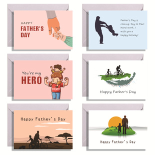 FATHER 贴纸 信封 DX1108 DAY父亲节小卡片小贺卡 HAPPY