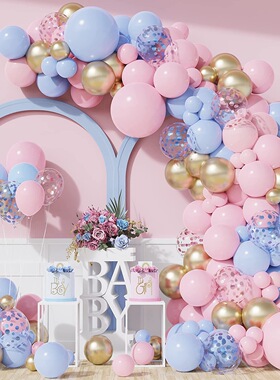 BOY OR GIRL 宝宝性别揭示迎婴派对气球套装 GENDER REVEAL