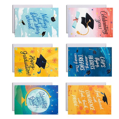 庆祝毕业小卡片小贺卡+信封