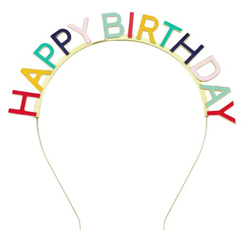 HAPPY BIRTHDAY 生日彩色发箍 FG263