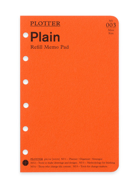 日本 PLOTTER  mini 迷你 6孔/5孔   2026 月间 周间 内页 收纳夹