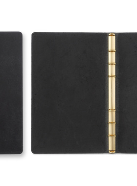 日本 PLOTTER puebro 皮质 活页 书皮 A6 手册 六孔 收纳