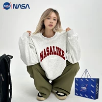 Утепленная ретро толстовка подходит для мужчин и женщин с круглым воротником, демисезонный брендовый свитшот, цвет, в американском стиле, для влюбленных