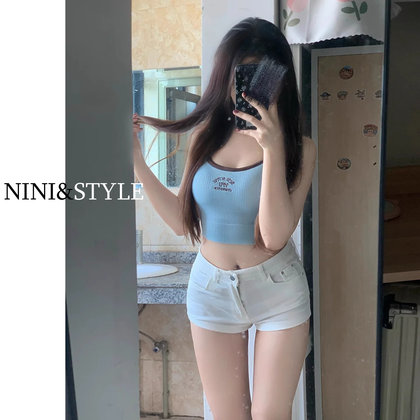 白色低腰牛仔短裤女2025年夏季新款显瘦包臀性感辣妹a字紧身热裤