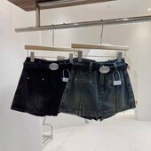 ins显瘦阔腿热裤 辣妹复古甜酷高腰牛仔短裤 韩版 2026年新款 女夏季