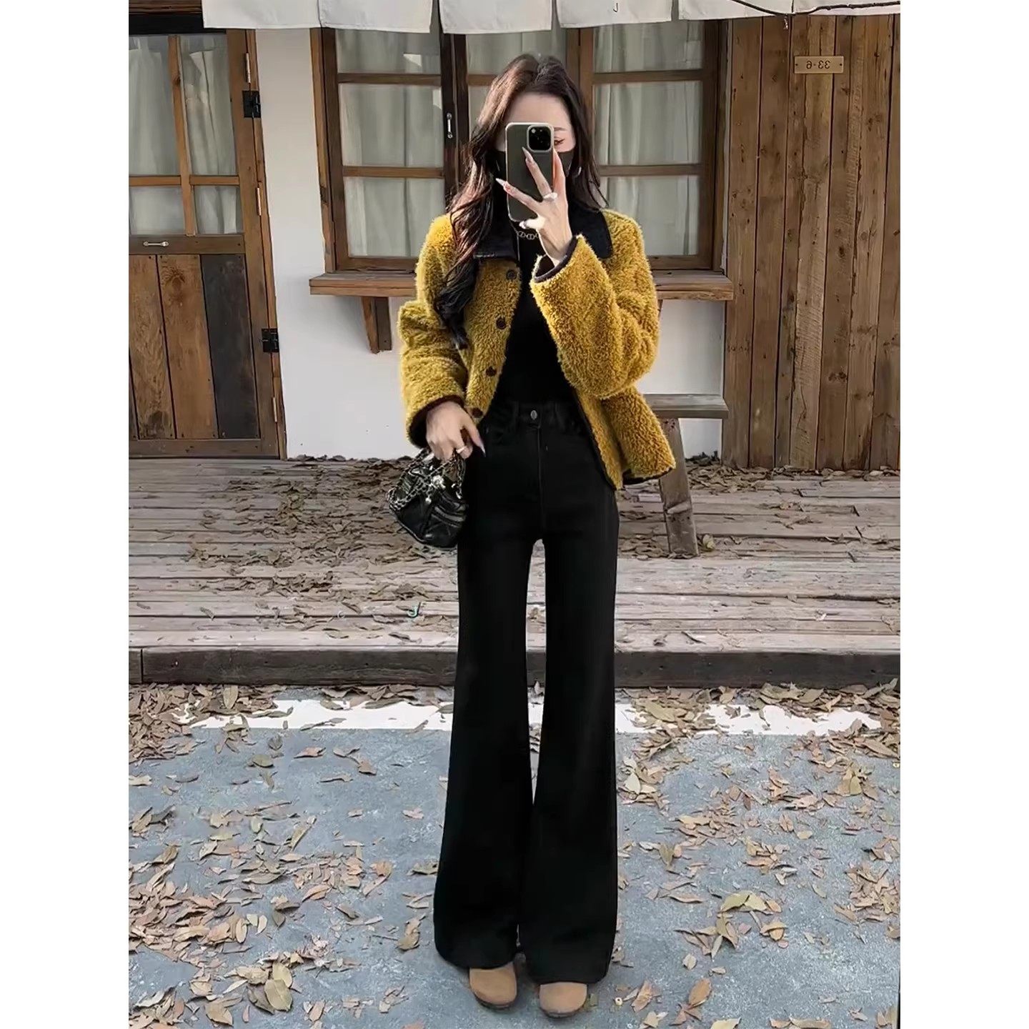 加绒加厚不贴腿微喇牛仔裤女冬2025新款高腰小个子阔腿宽松喇叭裤,女装/女士精品,牛仔裤,淘宝优惠券,粉丝福利购,淘宝优惠卷