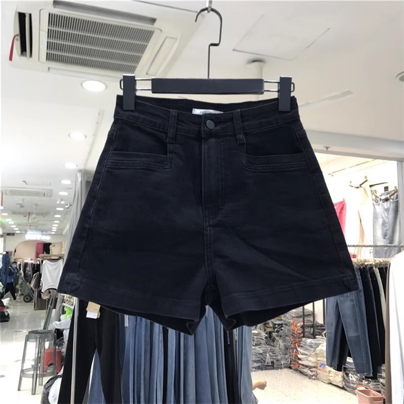 梨型身材牛仔短裤女2025夏季薄款大码宽松高腰显瘦A字阔腿热裤子